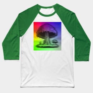 Glitched Mushroom Baseball T-Shirt